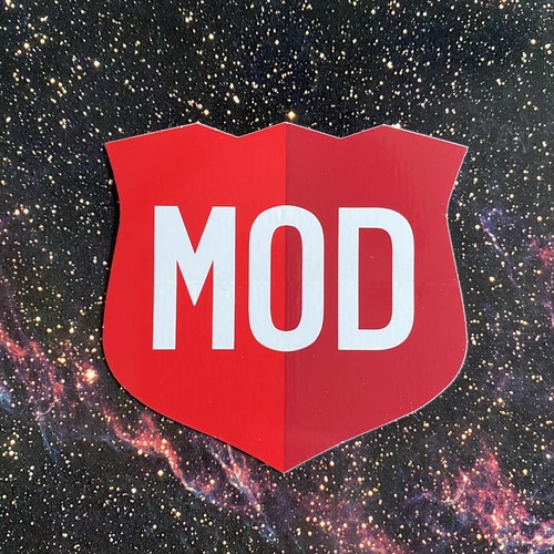 Mod pizza sticker decal - mod, 3"